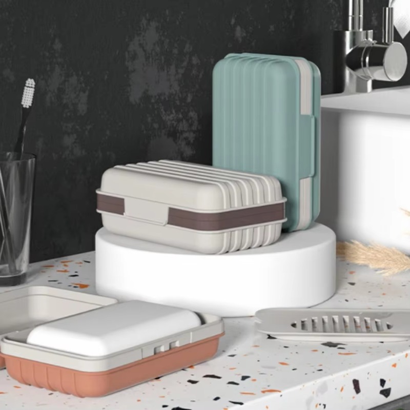 Plastic Soap Dish with Lid for - Home Essentials Bathroom Storage ulasan dan harga