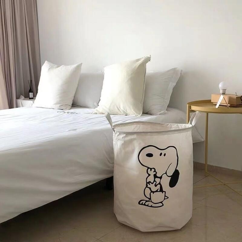 Snoopy Cotton Fabric Laundry H - Home Edit Bathroom Storage ulasan dan harga