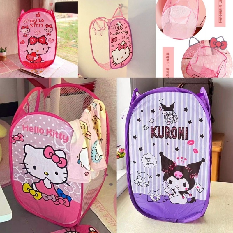 Kawaii Cartoon Foldable Laundr - Home Edit Bathroom Storage ulasan dan harga