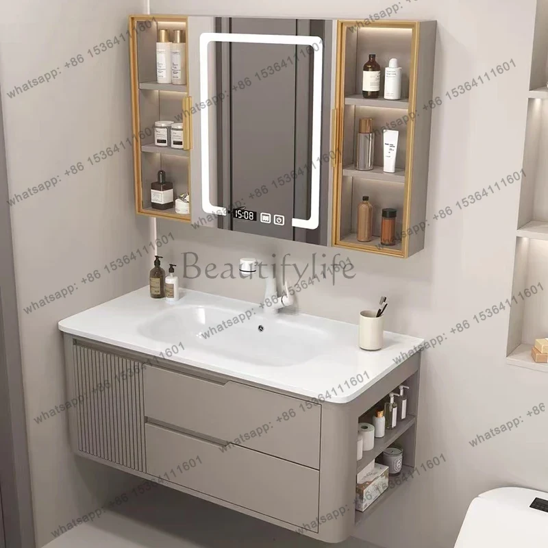 LSClassic Nordic Bathroom Cabi - Home Bathroom Vanity Combo ulasan dan harga