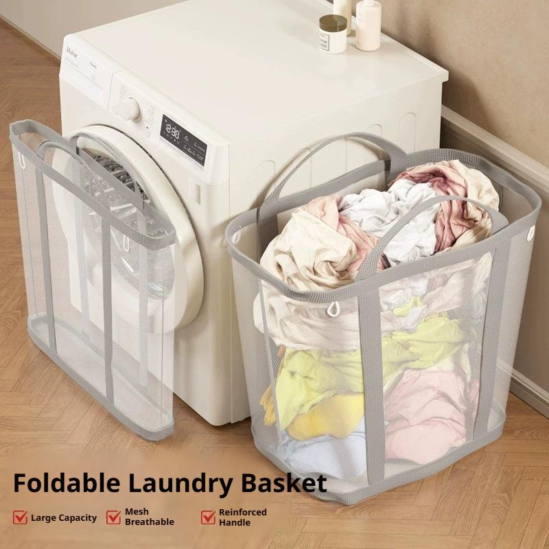 Large Capacity Mesh Dirty Clot - Home Bathroom Organizer ulasan dan harga