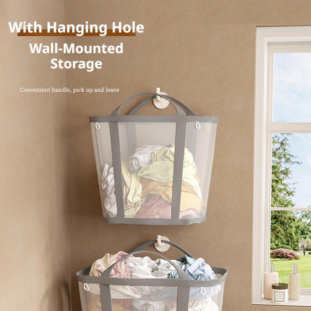 Large Capacity Mesh Dirty Clot - Home Bathroom Organizer ulasan dan harga