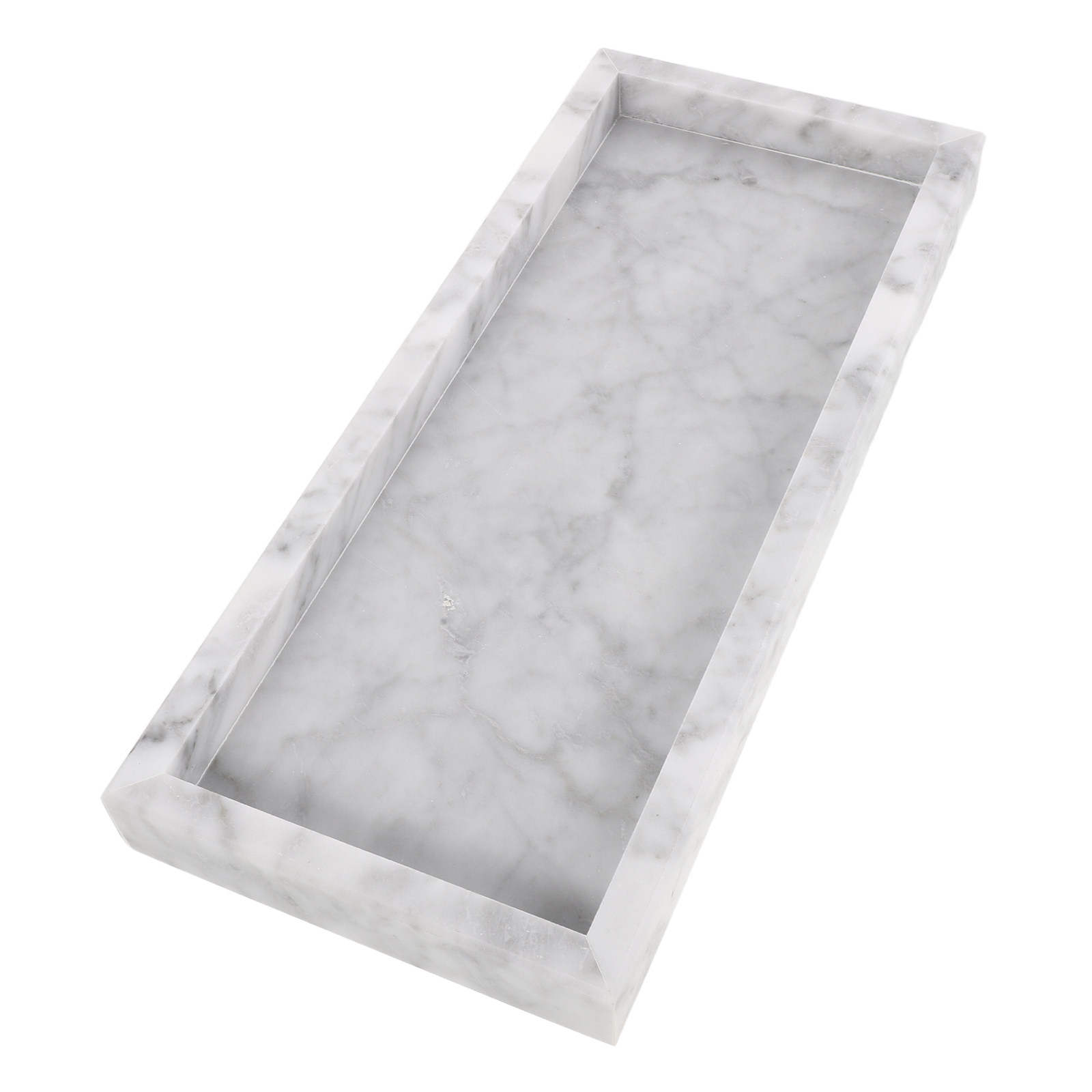 12x5 Rectangle Marble Tray Van - Home Bathroom Organizer ulasan dan harga