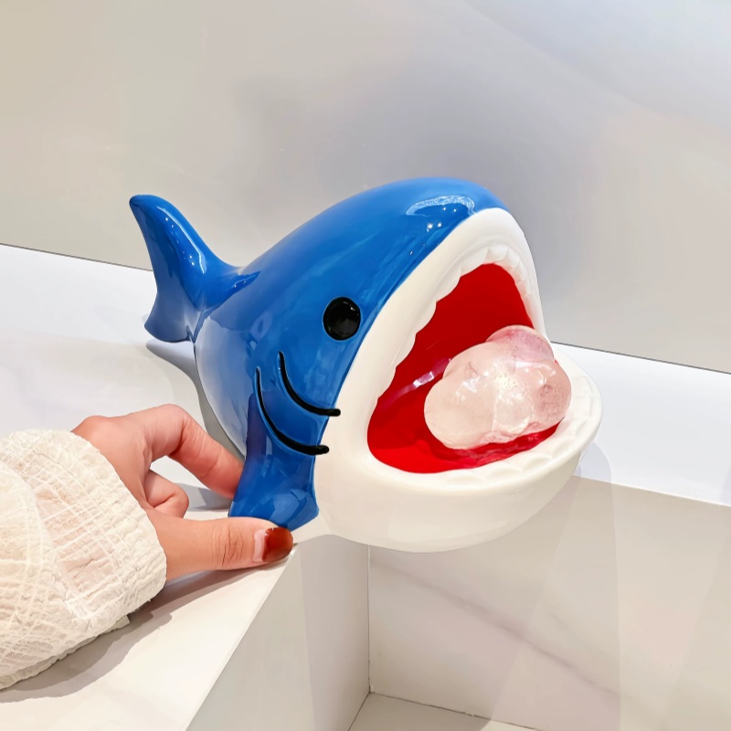Cute Cartoon Big Mouth Shark S - Home Edit Bathroom Storage ulasan dan harga