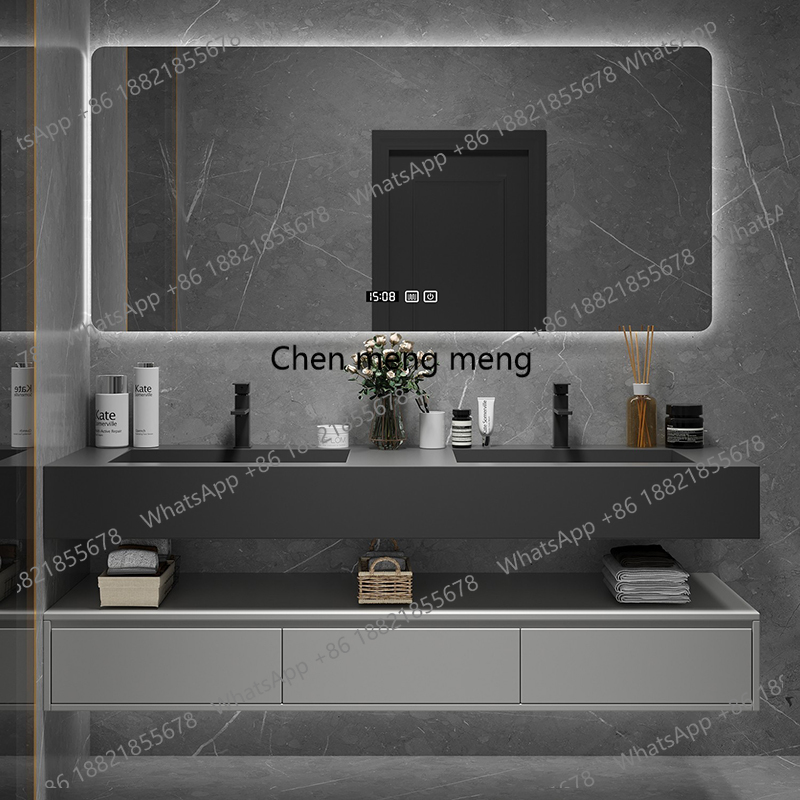 Black Lighting Shelf Bathroom  - Home Bathroom Vanity Combo ulasan dan harga