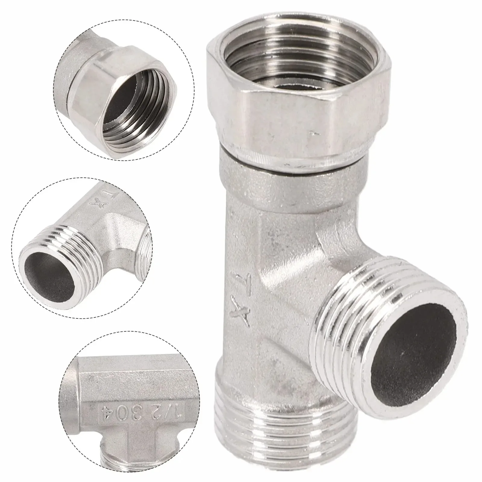 G1/2 3 Way T-Adapter Bathroom  - Plunger Toilet ulasan dan harga