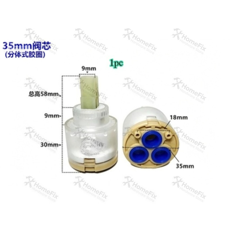 1Pcs Ceramic Valve Core 28mm 3 - Basin Mixer Tap ulasan dan harga