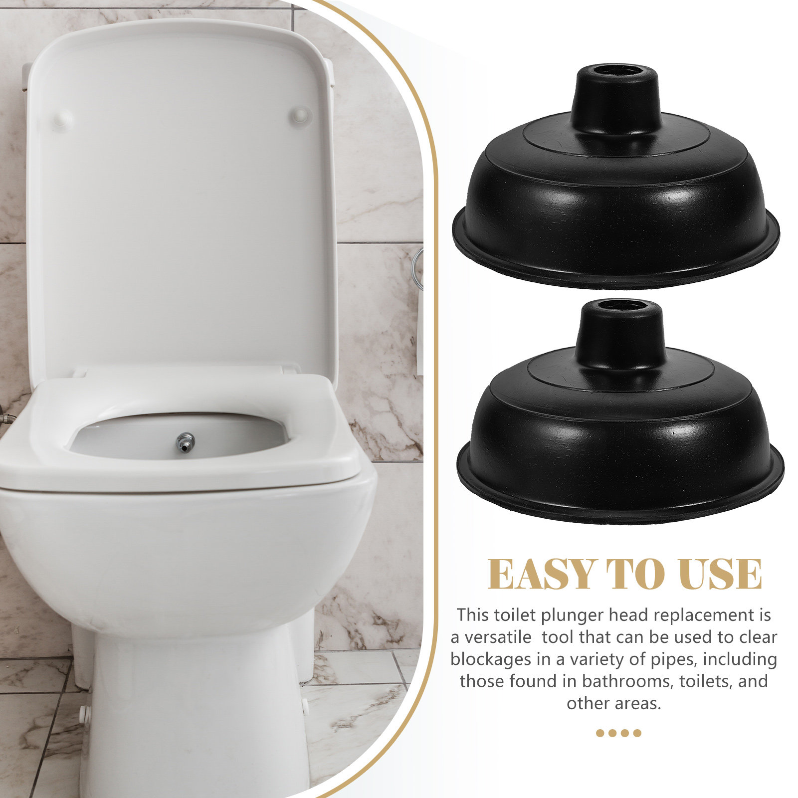 2Pcs Toilet Plunger Replacemen - Plunger Toilet ulasan dan harga