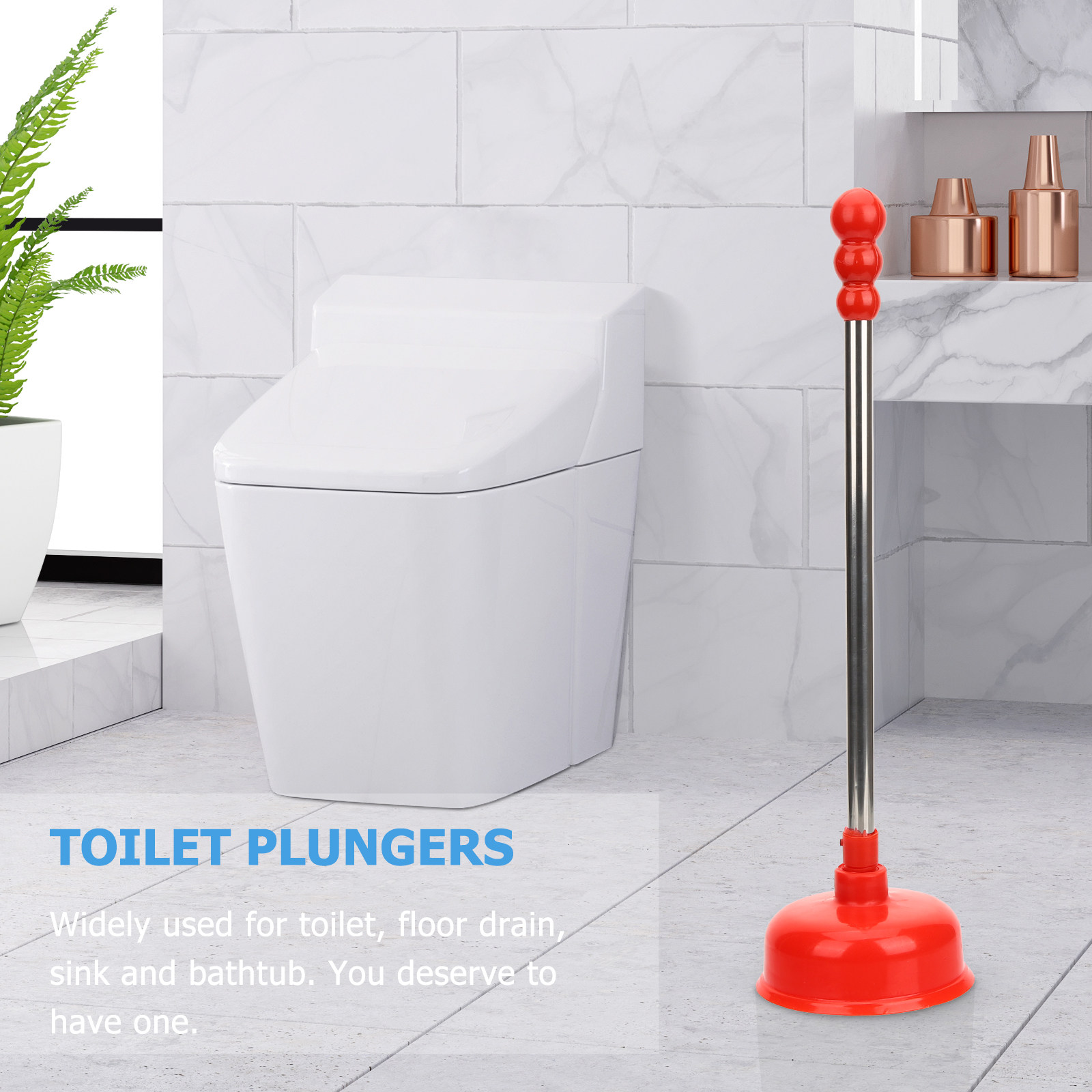 Heavy Duty Long Handle Toilet  - Plunger Toilet ulasan dan harga