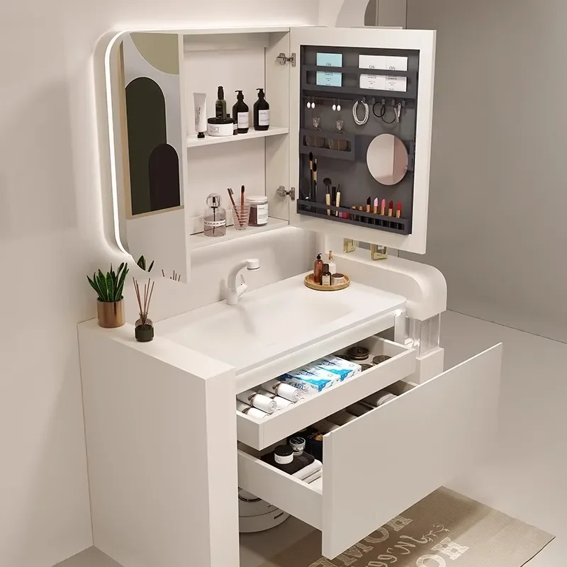 Ceramic Integrated Basin Bathr - Home Bathroom Vanity Combo ulasan dan harga